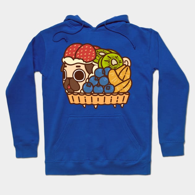 Fruit Tart Puglie Hoodie by Puglie Pug 